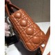 Replica Dior Lady Dior Bag Light Coffee
