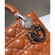 Replica Dior Lady Dior Bag Light Coffee