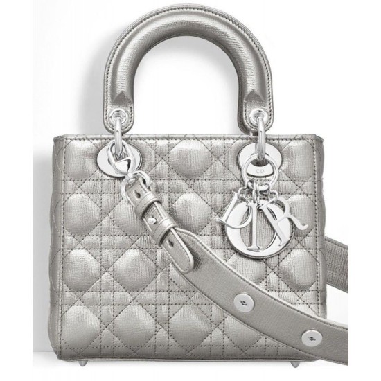 Replica Dior Lady Dior Bag Silver