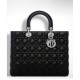 Fake Dior Lady Dior Large Classic Tote Bag With Lambskin Black Replica Replica Dior Lady Dior Large Classic Tote Bag With Lambskin Black