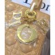Fake Dior Lady Dior Medium Classic Tote Bag With Lambskin Apricot Replica