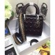 Replica Dior Lady Dior Medium Classic Tote Bag With Lambskin Black