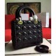 Replica Dior Lady Dior Medium Classic Tote Bag With Lambskin Black