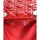 Fake Dior Lady Dior Medium Patent Leather Handbag Red Replica