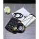 Fake Dior Lady Dior Mini Classic Tote Bag With Lambskin Black Replica