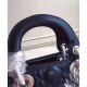 Replica Dior Lady Dior Patent Leather Handbag Black