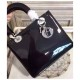 Fake Lady Dior Patent Bag Black Replica