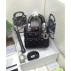 Replica Dior Lady Dior Classic Tote Bag With Lambskin Black