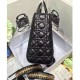 Fake Dior Lady Dior Large Classic Tote Bag With Lambskin Black Replica Replica Dior Lady Dior Large Classic Tote Bag With Lambskin Black