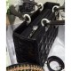 Fake Dior Lady Dior Large Classic Tote Bag With Lambskin Black Replica Replica Dior Lady Dior Large Classic Tote Bag With Lambskin Black