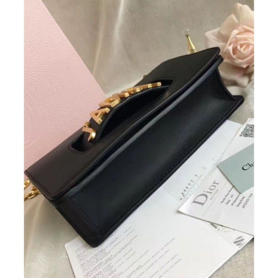 Replica Dior J'ADIOR Flap Bag With Chain In Calfskin M9000 Black