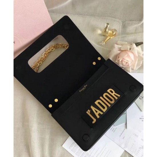 Replica Dior J'ADIOR Flap Bag With Chain In Calfskin M9000 Black