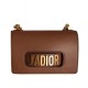 Replica Dior J'ADIOR Flap Bag With Chain In Calfskin M9000 Coffee