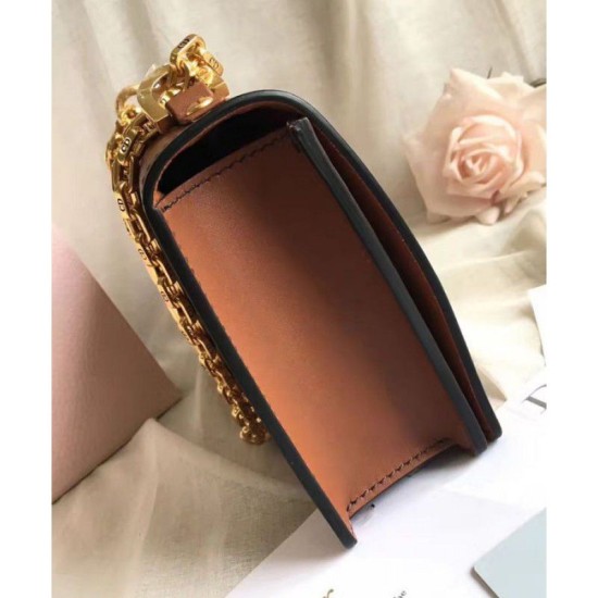 Replica Dior J'ADIOR Flap Bag With Chain In Calfskin M9000 Coffee