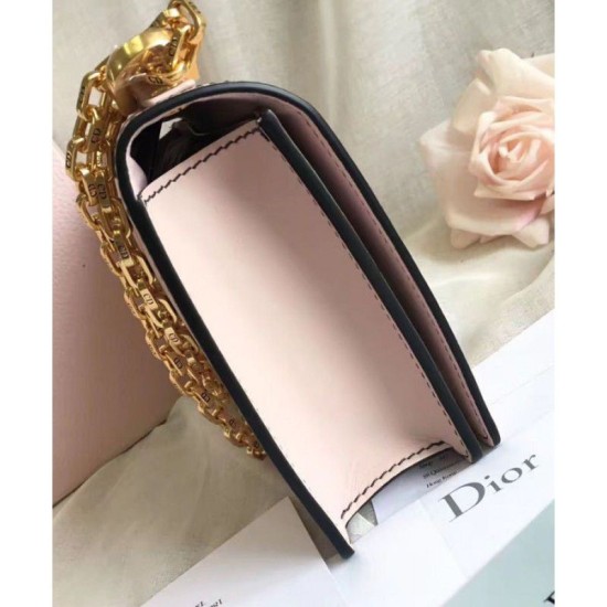 Replica Dior J'ADIOR Flap Bag With Chain In Calfskin M9000 Pink