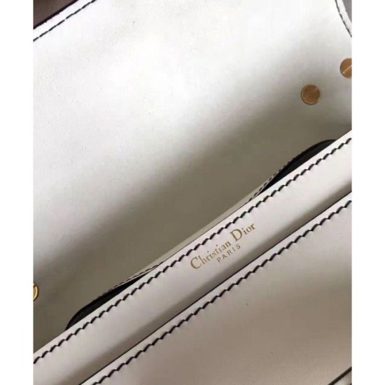 Fake Dior J'ADIOR Flap Bag With Chain In Calfskin M9000 White Replica