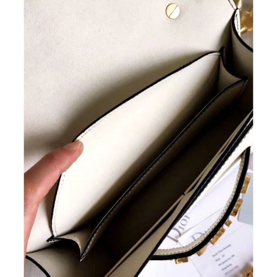 Fake Dior J'ADIOR Flap Bag With Chain In Calfskin M9000 White Replica