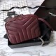Fake Saint Laurent Medium LouLou Chain Bag Red Replica