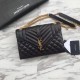 Fake YSL Saint Laurent Envelope Medium Bag Golden Hardware Replica