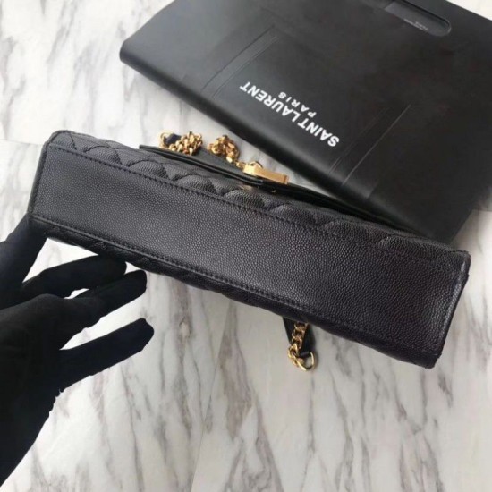 Fake YSL Saint Laurent Envelope Medium Bag Golden Hardware Replica
