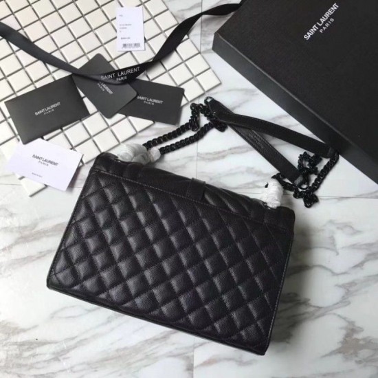 Fake YSL Saint Laurent Envelope Medium Bag Black Hardware Replica