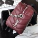 Fake Saint Laurent Medium LouLou Chain Bag Red Replica