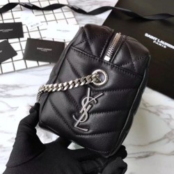 Replica Saint Laurent Medium LouLou Chain Bag Black Replica Saint Laurent Medium LouLou Chain Bag Black