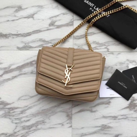 Replica YSLSaint Laurent Sulpice Matelasse Bag Apricot