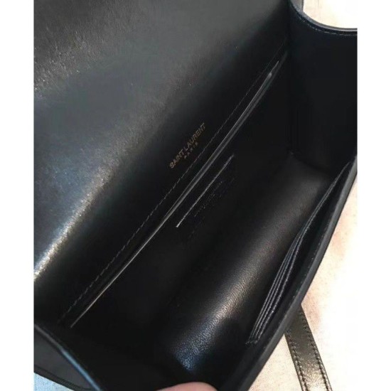 Replica Saint Laurent Mng M Sac Sat 513188 Black