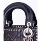 Replica Christian Dior Lady Dior supple bag in calfskin leather Black