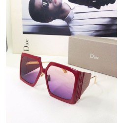 Replica Dior Diorsolar S1u Ivory Square Sunglasses Red