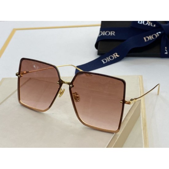 Replica Dior Shaded Square Sunglasses Light Brown