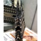 Fake Christian Dior Mini Houndstooth Embroidery Book Tote Handbag Cream Replica