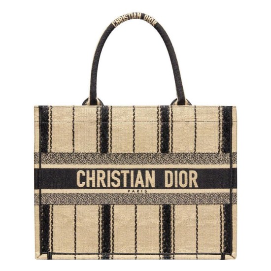 Replica Christian Dior Book Tote Bayadere Small Embroidered Tote Apricot Replica Christian Dior Book Tote Bayadere Small Embroidered Tote Apricot
