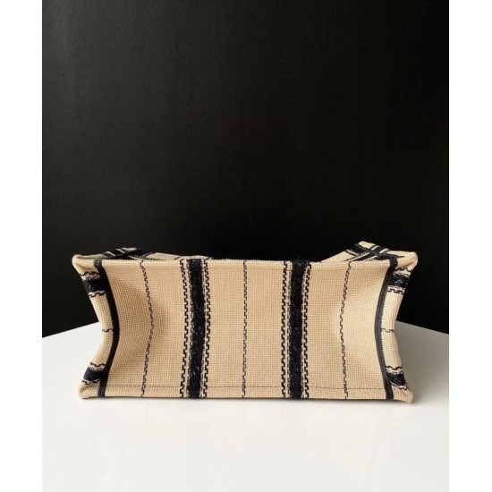 Replica Christian Dior Book Tote Bayadere Small Embroidered Tote Apricot Replica Christian Dior Book Tote Bayadere Small Embroidered Tote Apricot