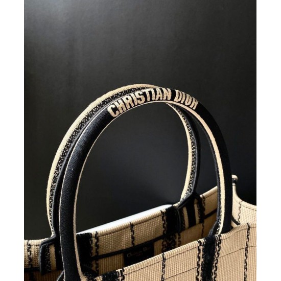 Replica Christian Dior Book Tote Bayadere Small Embroidered Tote Apricot Replica Christian Dior Book Tote Bayadere Small Embroidered Tote Apricot
