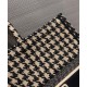 Replica Christian Dior Houndstooth Embroidery Book Tote Handbag Cream