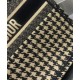 Replica Christian Dior Houndstooth Embroidery Book Tote Handbag Cream