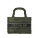 Fake Christian Dior Book Tote Mini Camouflage Embroidered Tote Green Replica