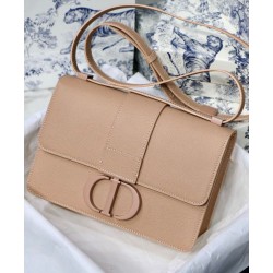Fake Christian Dior 30 Montaigne Calfskin Bag Apricot Replica