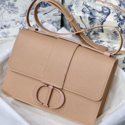 Fake Christian Dior 30 Montaigne Calfskin Bag Apricot Replica