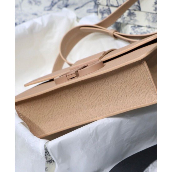 Fake Christian Dior 30 Montaigne Calfskin Bag Apricot Replica