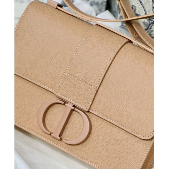 Fake Christian Dior 30 Montaigne Calfskin Bag Apricot Replica