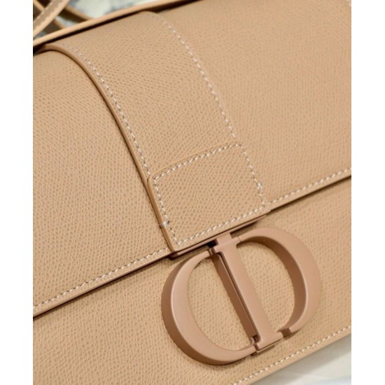 Fake Christian Dior 30 Montaigne Calfskin Bag Apricot Replica