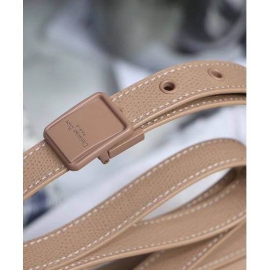 Fake Christian Dior 30 Montaigne Calfskin Bag Apricot Replica