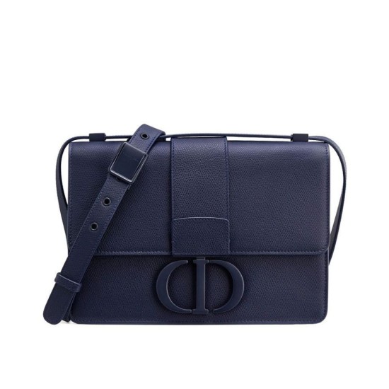 Replica Christian Dior 30 Montaigne Calfskin Bag Dark Blue