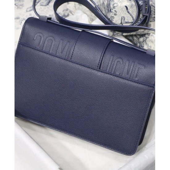Replica Christian Dior 30 Montaigne Calfskin Bag Dark Blue