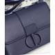 Replica Christian Dior 30 Montaigne Calfskin Bag Dark Blue