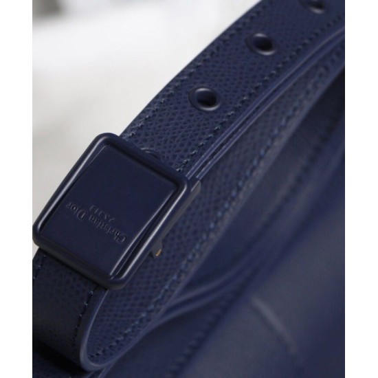 Replica Christian Dior 30 Montaigne Calfskin Bag Dark Blue
