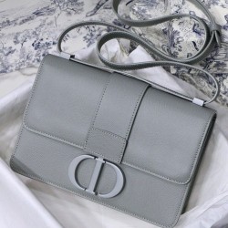 Replica Christian Dior 30 Montaigne Calfskin Bag Gray